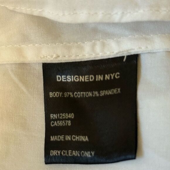 Intermix White Off the Shoulder Blouse with Eyelet Tiered Bell Long Sleeve. - Picture 4 of 4